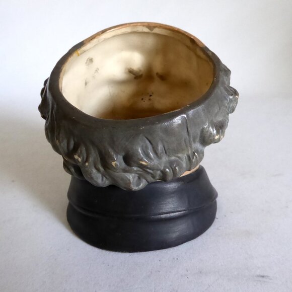 VINTAGE BERNARD BLOCH TOBACCO JAR HUMIDOR ODDITY JOVIAL HAPPY MONK FRIAR (NO LID - Picture 3 of 8